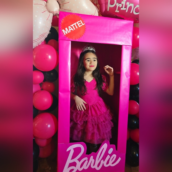 Barbie inspired Hot Pink dress for little girls - Picture 6 of 11